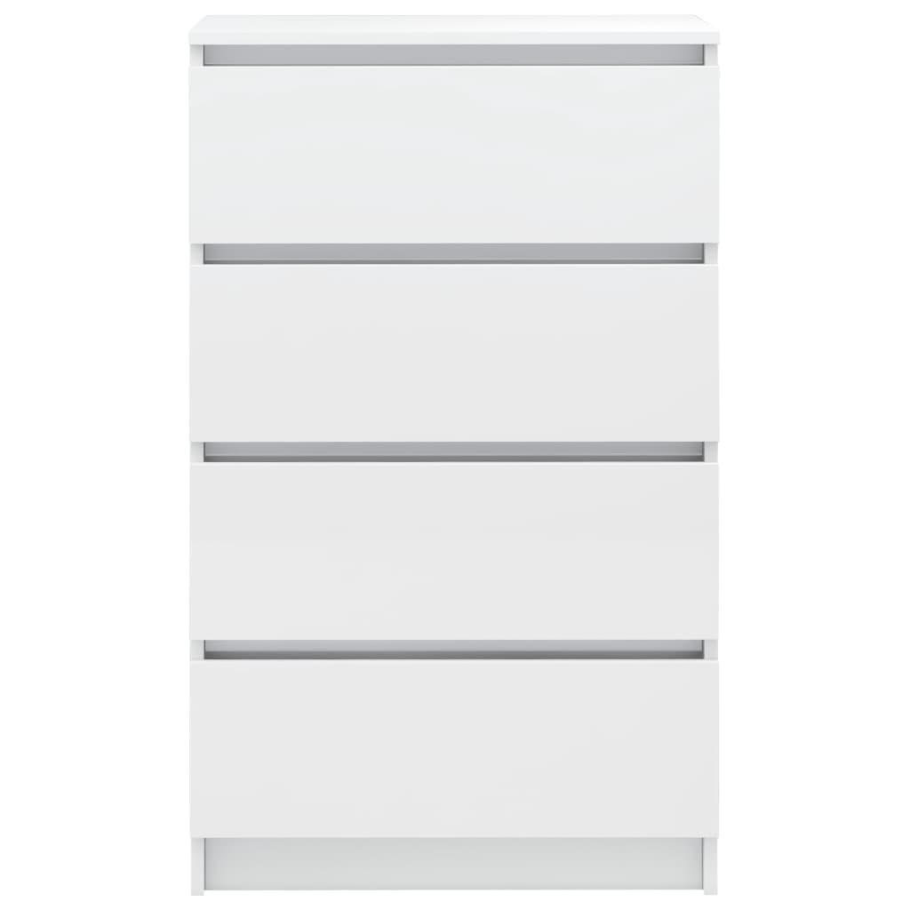 Sideboard Hochglanz-Weiss 60x35x98,5 cm Holzwerkstoff
